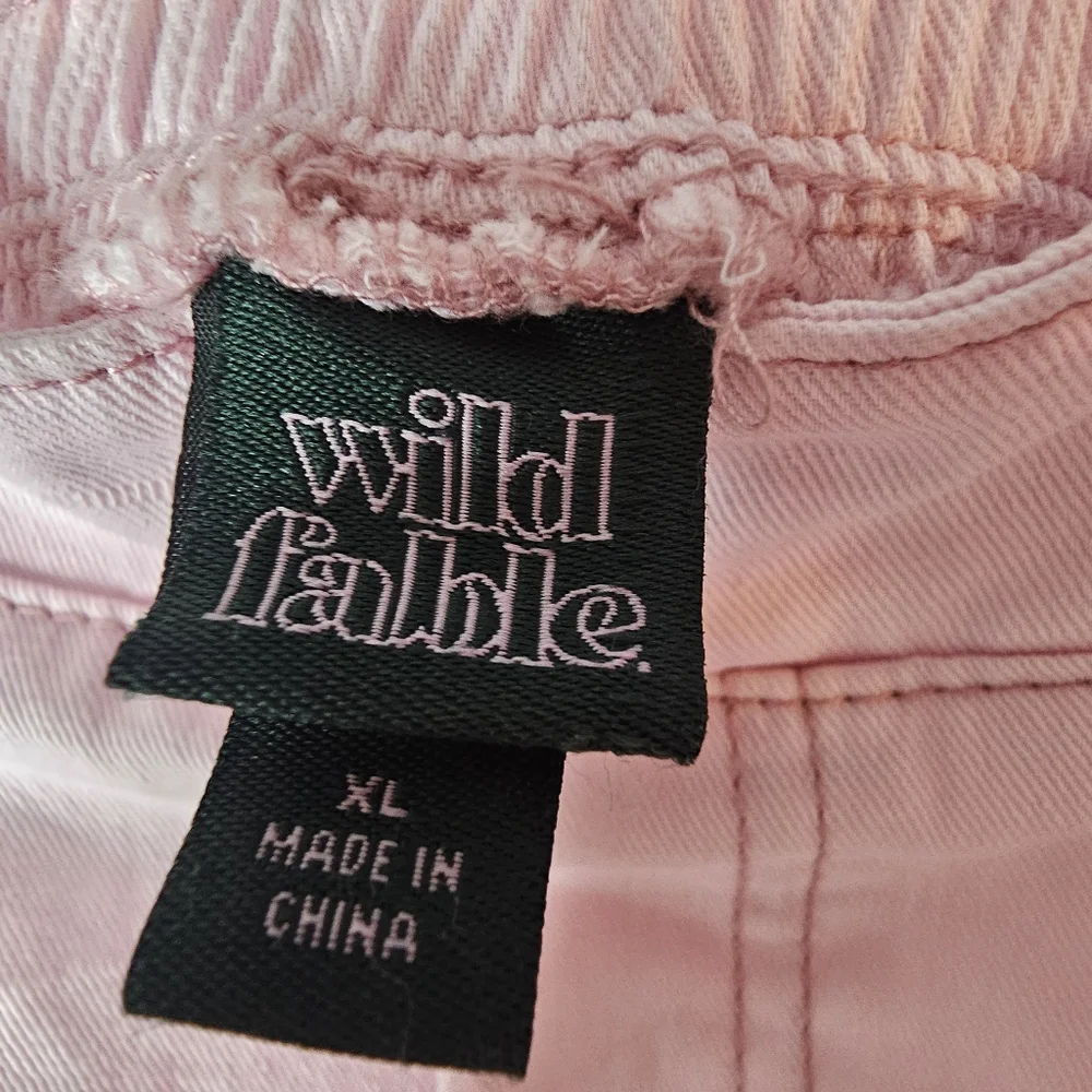 Wild Fable‎ Wide Leg Pink Pants Womens XL High Waist Pastel Academia Soft Girl